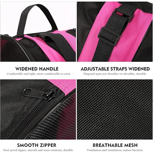 Unisex Roller Skate Bag with Adjustable Shoulder Strap - Breathable Oxford Cloth Skate Storage Bag