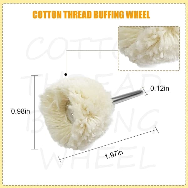 IC Ullhjul Bärnstenspolerat ullhjul med stam (Single Handle Wool Wheel 3.0),