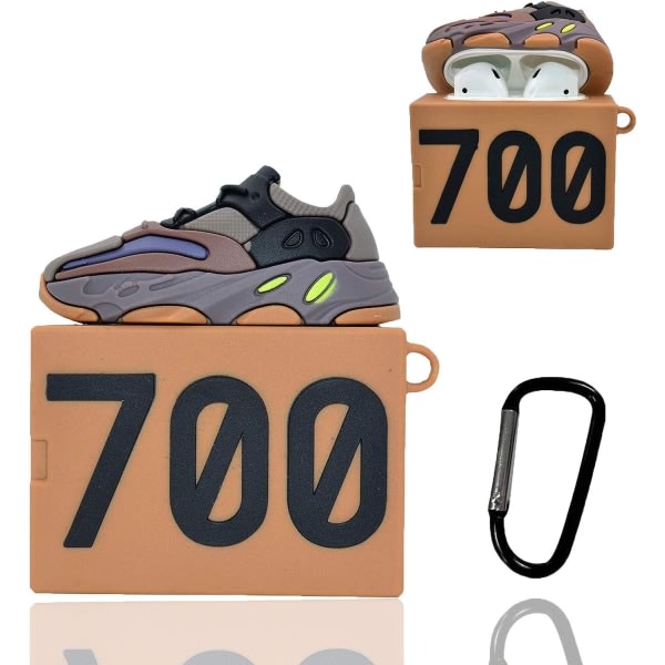 IC Airpods Deksel, Silikon Sneaker 700 Skobox Deksel Kompatibel