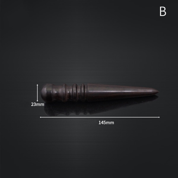 IC Høy tetthet Ebony Black Wood Läder Edge Burnisher Slicker Le B