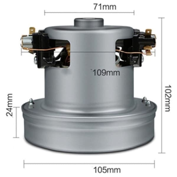 Udskiftningssæt Støvsuger Tilbehør Dele Diameter 105mm Stor Kraft Universal Motor 1200W