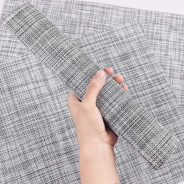 Bordstabletter Set 6, 12, 6 tum, Runda Bordstabletter Tvättbara Bordstabletter av Polypropenplast för Kök, Matbord, Fest, Bröllop (Blå)