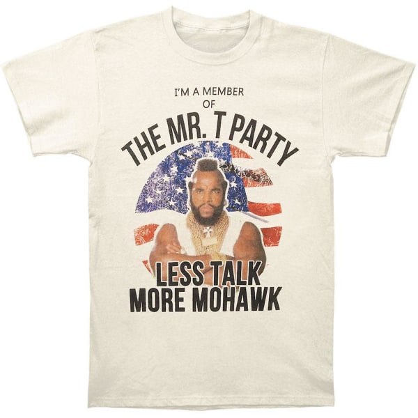Mr T Less Talk More Mohawk T-skjorte XL