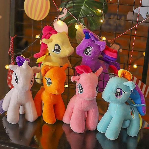 IC 25cm My Little Pony Regnbåge Plysch Mjuk Kudde Barn Kram Saker Leksak Docka Present