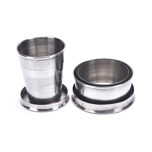 IC Rustfritt sammenleggbar kopp rustfritt sammenleggbar innfellbar 75ml