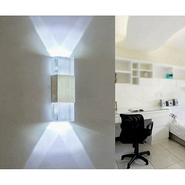 6w Akryl Aluminium LED Vegglampe Interiør Moderne Design Belysning