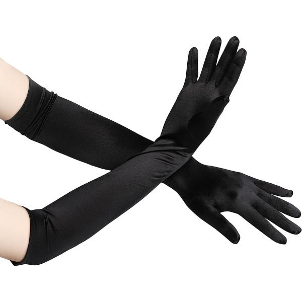IC Ballkjolehansker Satin Classic Opera Audrey Hepburn Hansker