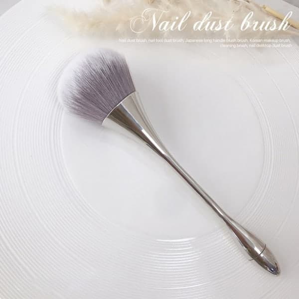 IC Nail Dust Cleaning Brush Stor Hode for manikyr Blush Powder Mak Sølv onesize
