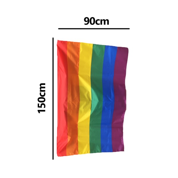 IG Rainbow Pride Banner 3x5 fot (36 x 60 tum) - levande färger pattern 2