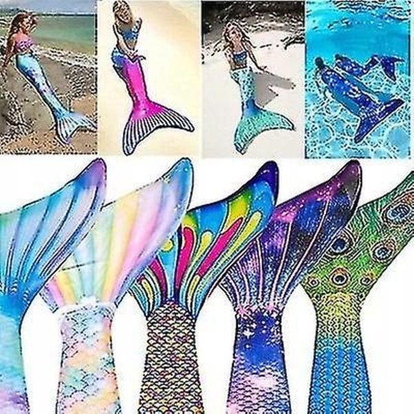 Havfruehale badedragt til voksne Mermaid Tail badedragt XL