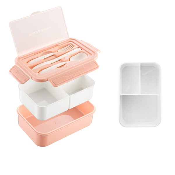 IC Matboks Bentoboks Matboks Voksen 1400ml Rosa