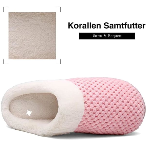 IC Tøfler Dame Herre Tøfler Varm Vinter med Memory Foam &