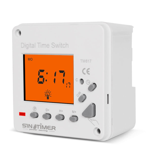 IC Digital Timer Elektrisk Programmerbar Smart Kontrol Switch Timer Med Baggrundsbelyst Display