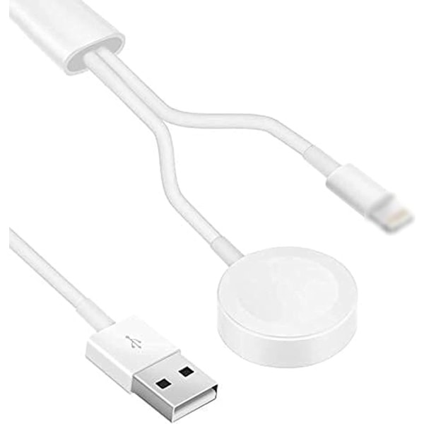 IC Magneettinen langaton USB-kellolaturi, 2-in-1 latauskaapeli