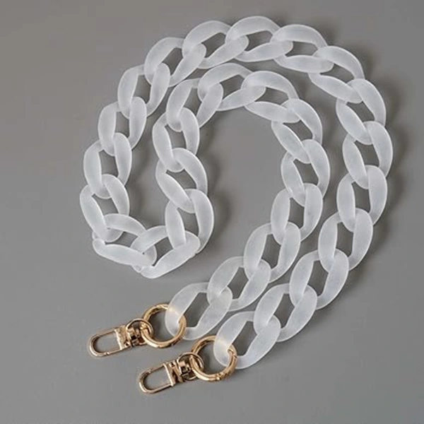 1 pc White Acrylic Handbag Chains, Handbag Handles, Replacement