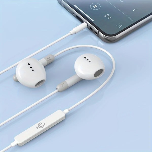 In-Ear Headphones with USB-C Cable DAC White white