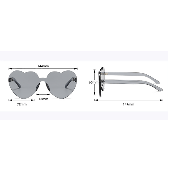 IC Solglasögon med polygonal trend UV400 Klassisk utomhus moderna glasögon