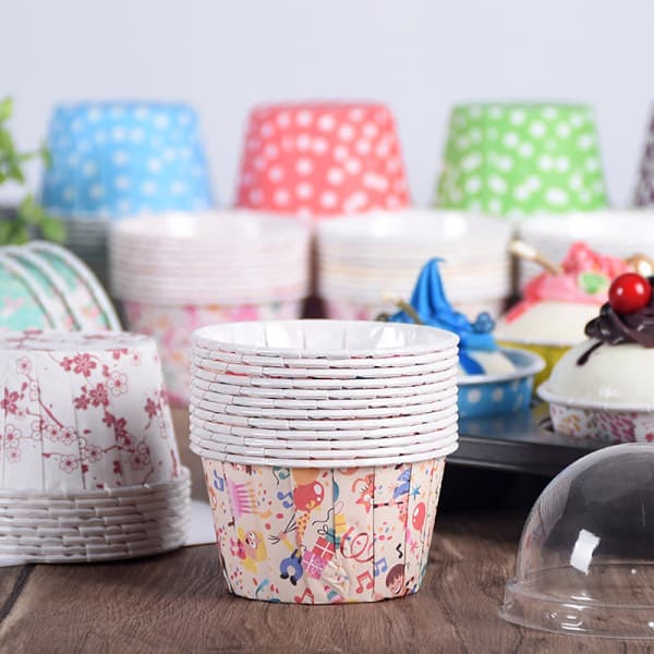 IC Muffin Cupcake Papirkopper Cupcake Liners Box Cup Brickhållare Pa