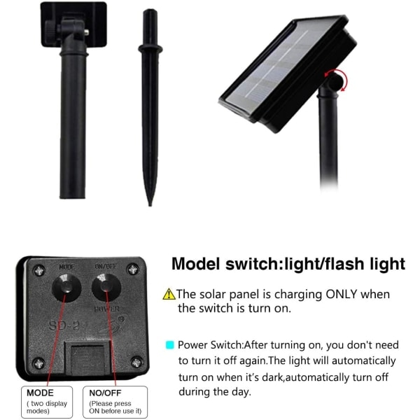 IC Utomhus Solcells-Ljusslinga 7M 50 LED Vattentät Stjärna Dekorativ Jul Sollampa för Fest, Bröllop, Trädgård, Butik, Hemma Utomhus (Gul)