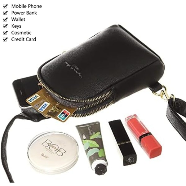 IC Små Crossbody Slingtasker til Kvinder Vegansk Læder Mobiltelefonpung Fanny Packs til Kvinder Mænd