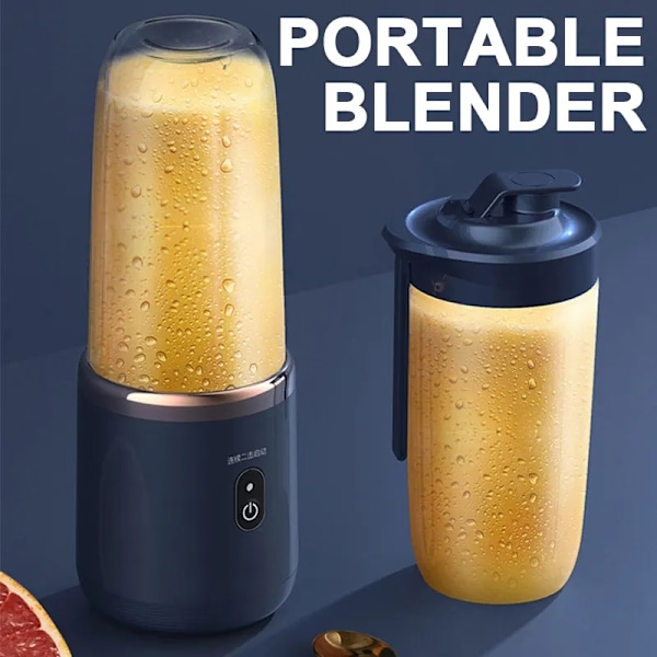 Bærbar smoothieblender, 400ml, rosa