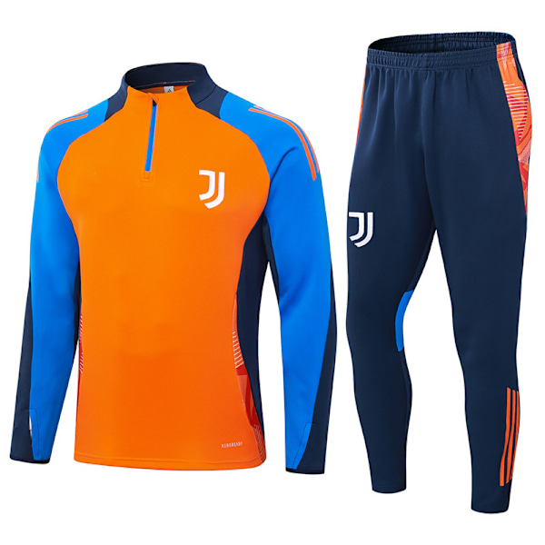 2425 Uusi Espanja Portugali Brasilia Aikuisten Pitkähihainen Jalkapalloharjoitteluasu Juve/Oranssi Juve/Orange 2XL