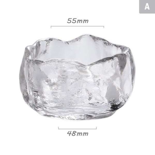 1 stk stil glasskopp smaksprøving transparente tekopper hvitvinskopp A