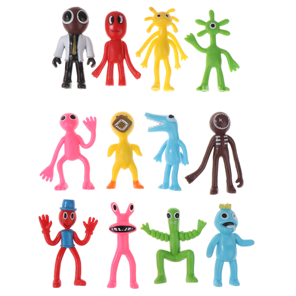 IC 12 st/ set Roblox Rainbow Friends Figurer Modelldockor som present 12 st/ set