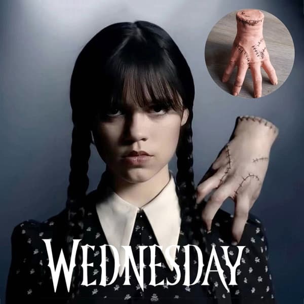 Onsdag Thing Hand Cosplay Latexfigur rekvisit