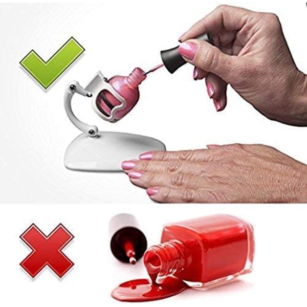 IG Grip og spets nagellackshållare, fingernagelpoleringsverktøy,