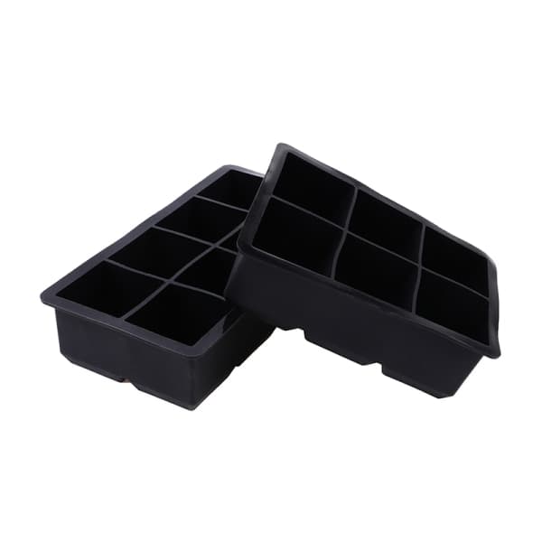 IC Ny 4/6/8/Grid Stor isform Jumbo form silikoniskub fyrkantig formform DIY Ice Maker Ice Cube-bricka