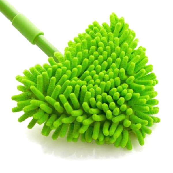 Husholdningsgulvmopp sammenleggbar støvmopp liten mopp (grønn) 1 stk Grønn Green