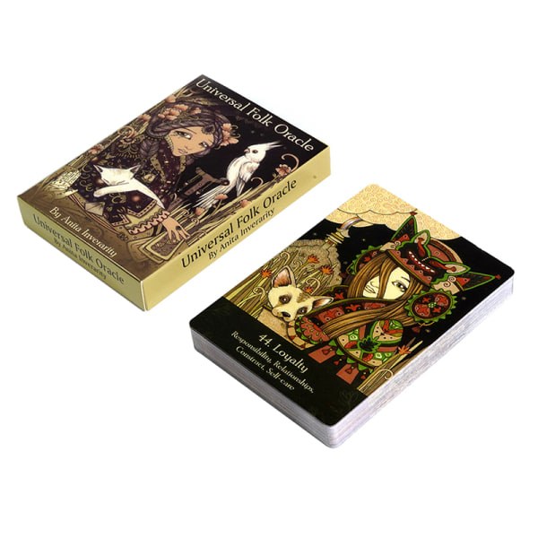 IC Universal Folk Oracle Card Tarot Ödesdivinationsspel Familj Pa Flerfärgad en storlek