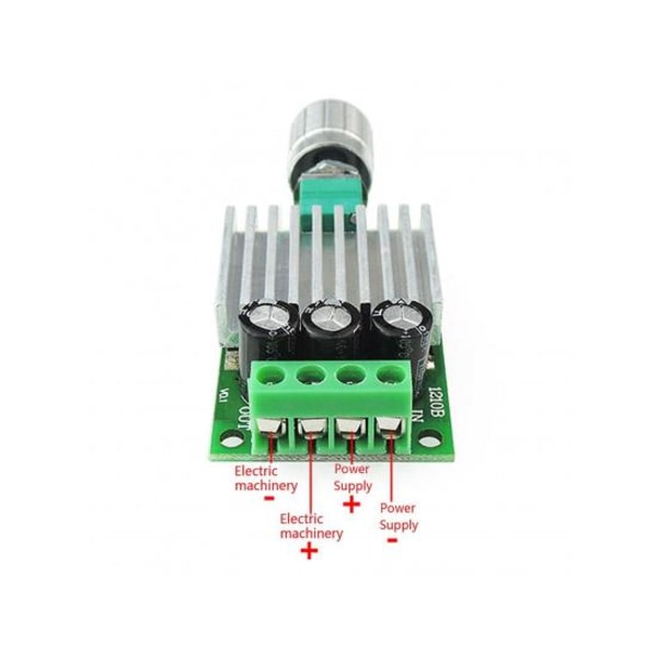 IC 12v 24v 10a Pwm DC Motorhastig Regulator Dimmerkontrollbrytare