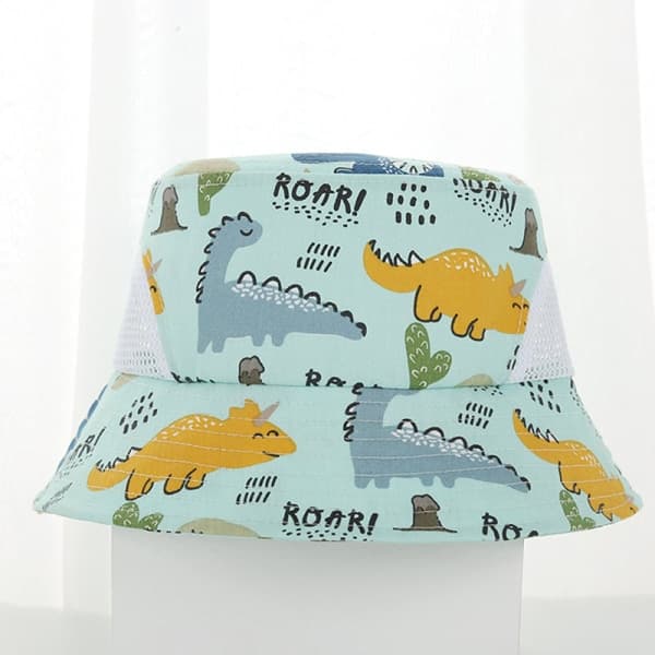 IC Barn sommerhat Tegnede print Mesh Bucket Hats UV-beskyttelse 01