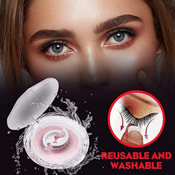 IG Uudelleenkäytettävät itseliimautuvat ripsienpidennykset, Natural Fluffy False