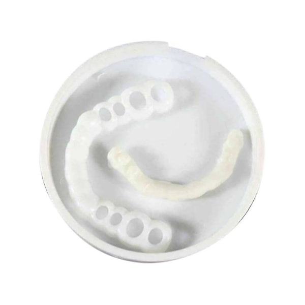 Smile Napsauta irrotettavat hammasproteesit Ala- ja ylähampaiden hammaspeitteet Set Cover null none
