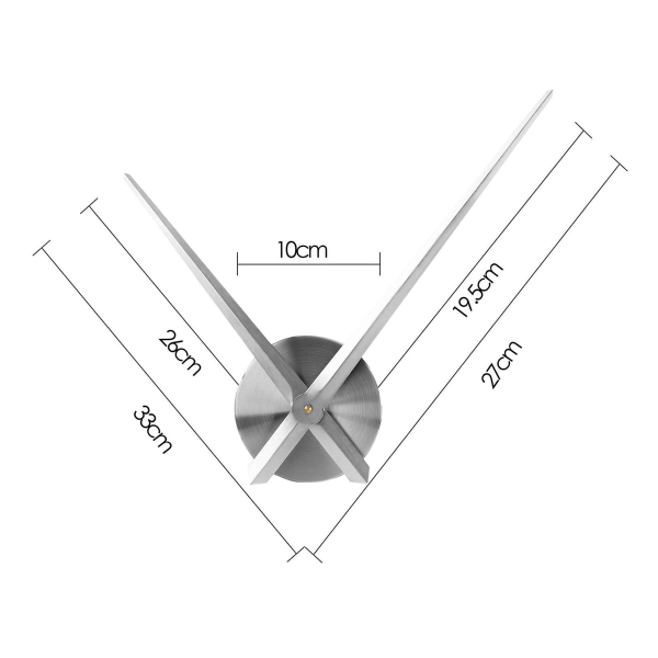 3D Klockvisare, DIY Stor Klocka Rörelsemekanism Nålar Del