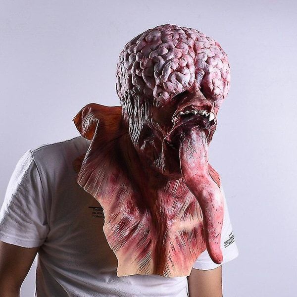 IC Halloween Mask Långtunga Skräck Latex Häxmask Festival Kostym Fest Knepig Cosplay Prop