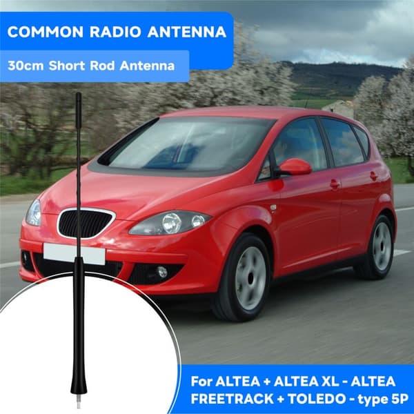 Kort Antenne Stang 30cm til Seat 6L 6J 1M 1P 5P