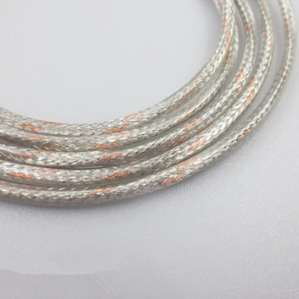 Ny 1,6 m mikrofonkabel till Shure SE215 hörlursbyte Silver