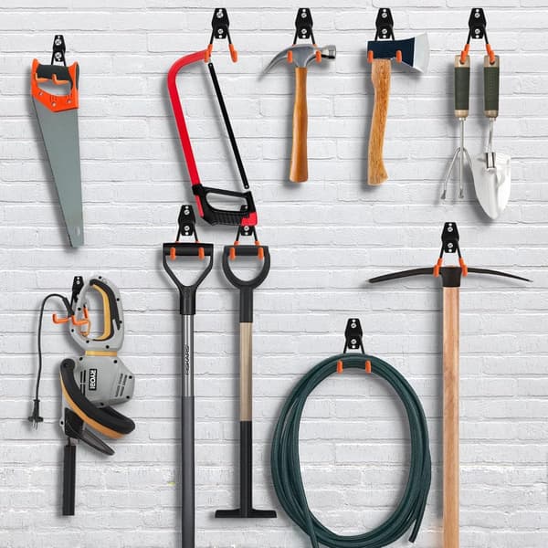 2-pack - Heavy Duty - Wall Mountable - Tool Organizer - Metal Hooks - Universal Hooks - Suitable - Ladders
