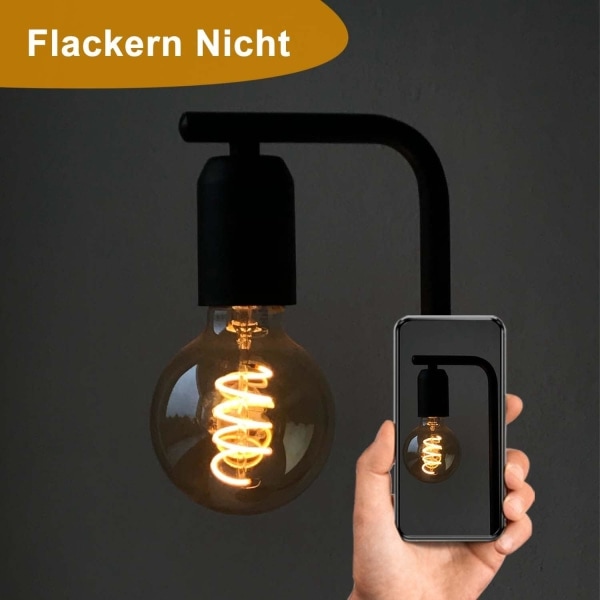 IC E27, E27 4W LED-pære, retro glødepære, ideell for nostalgikere