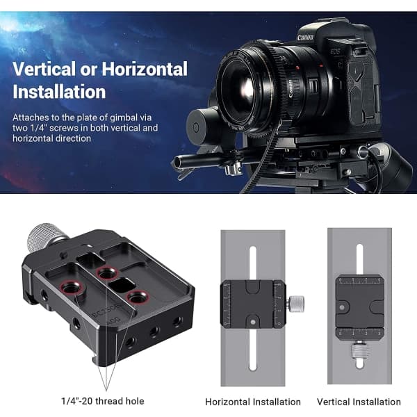 IC Hurtigudløsningsklemme kompatibel med Arca-standard til DJI