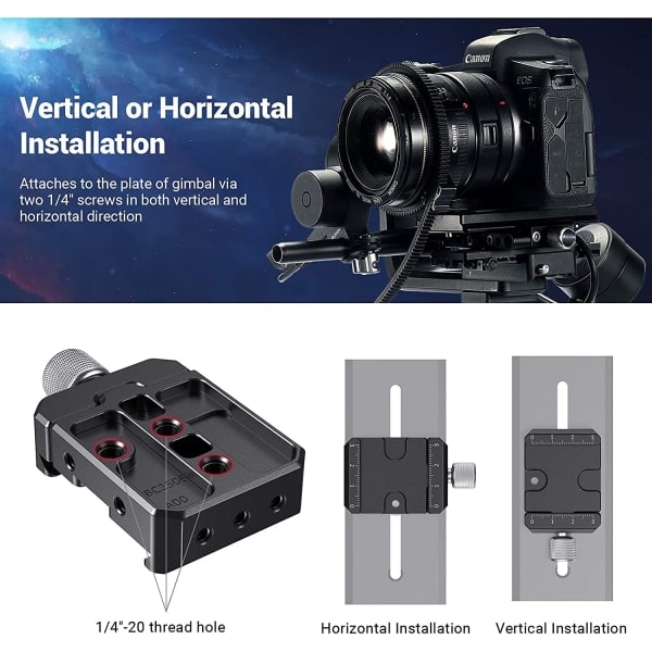 IC Snabbkoppling Klämma Kompatibel med Arca Standard för DJI