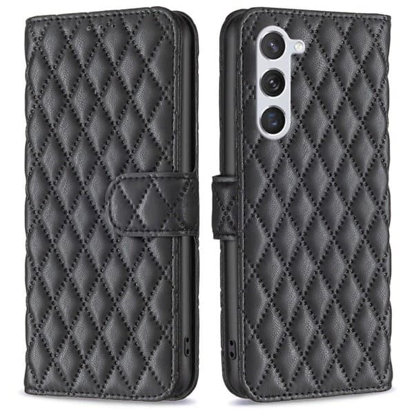 IC Samsung Galaxy S23 Deksel Diamant Tekstur Svart