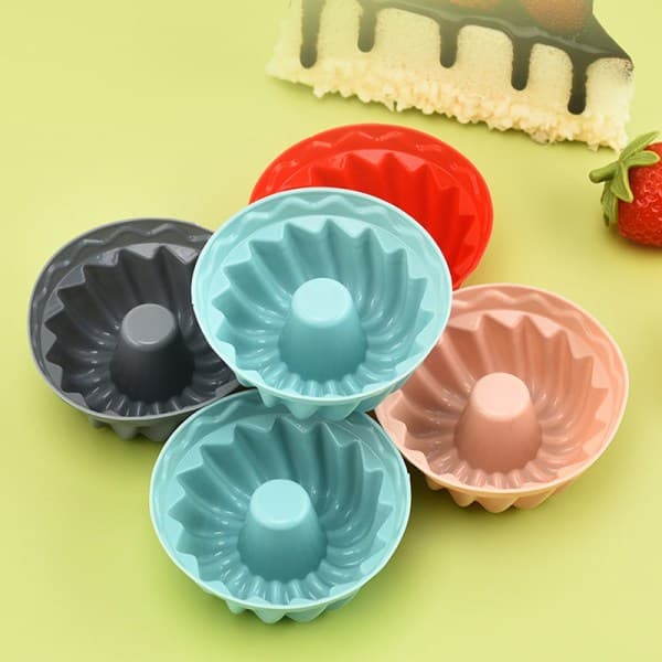 IC 12 stk Muffins Cup Cake Liner Form DIY Cupcake Cup Silikon Muffi Grønn