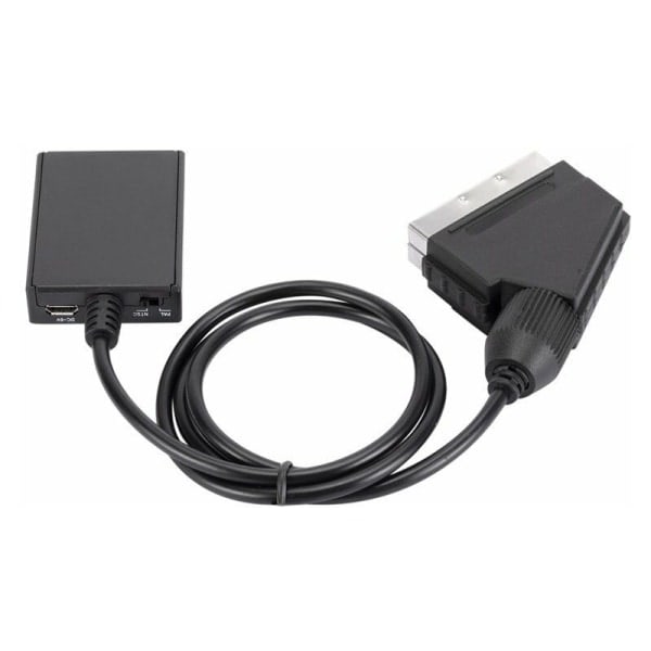 IC HDMI til SCART-konverter HD 1080p lydvideoadapter til HDMI til SCART Sky Box Stb