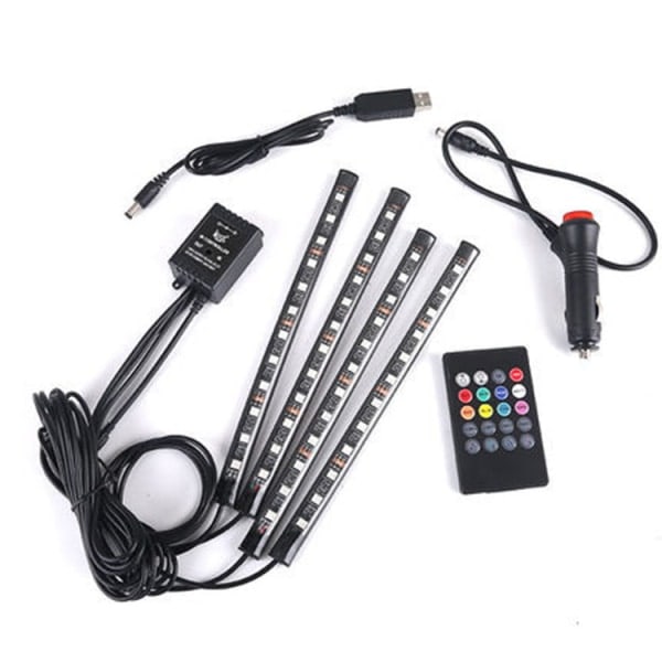 IC 36-lys LED-lamper for interiør stemning fotrom lysstripe USB-hode