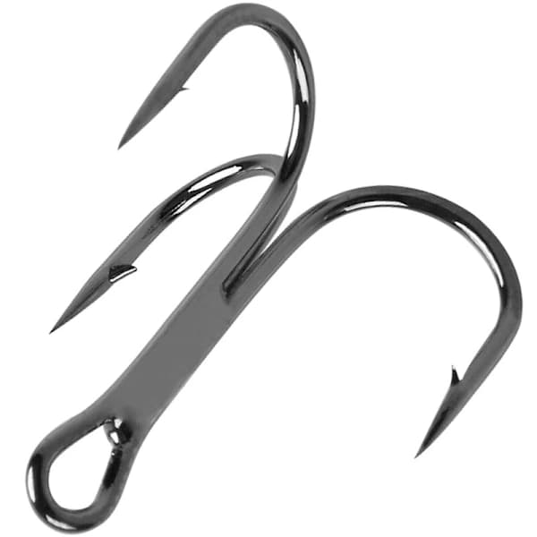 100 pcs Fishing Hook Sharp Treble Hooks Size 3/0 2/0 1/0 2 4 6 8 10 12 14 Tackle 2# 2#